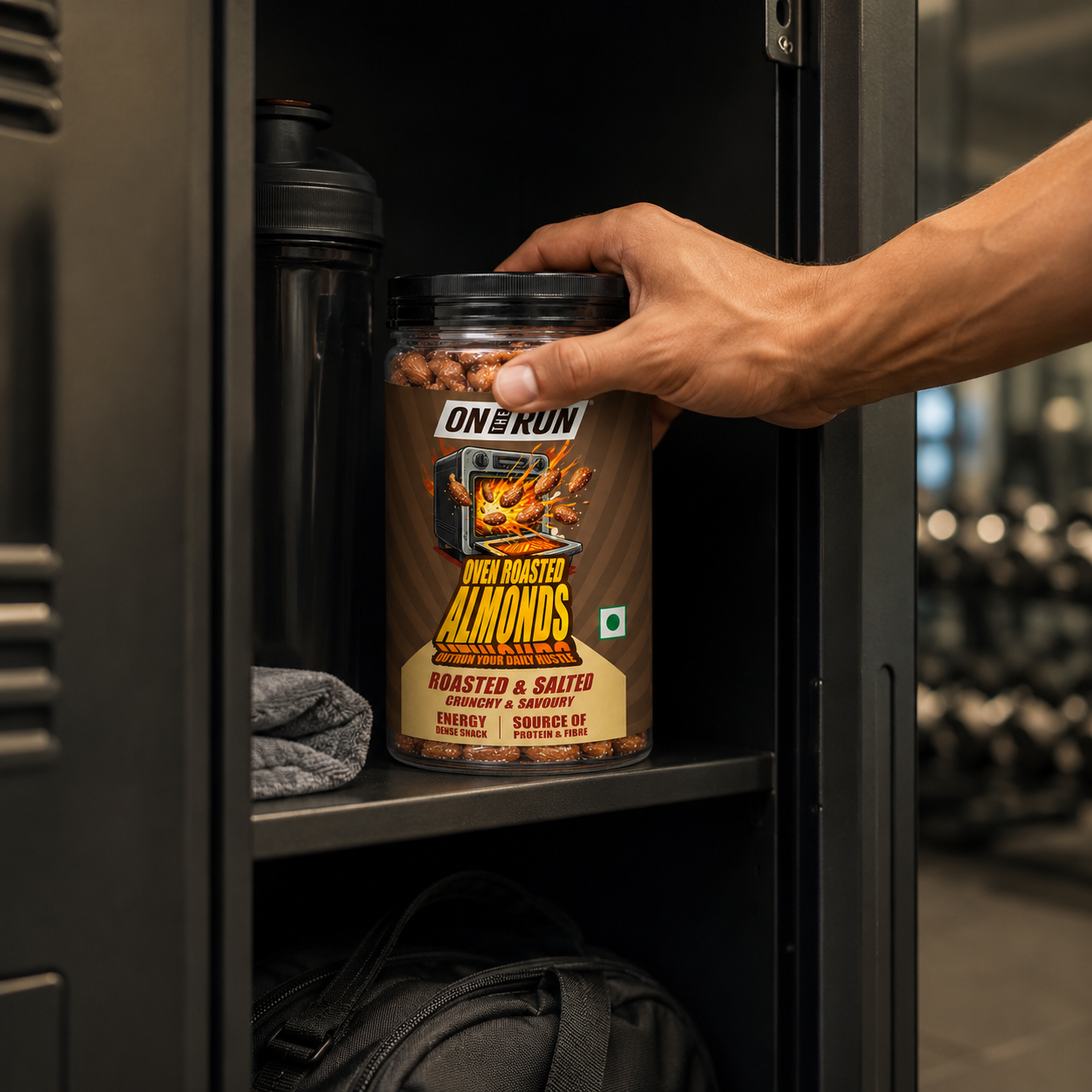 On The Run Oven Roasted Almonds – Roasted & Salted