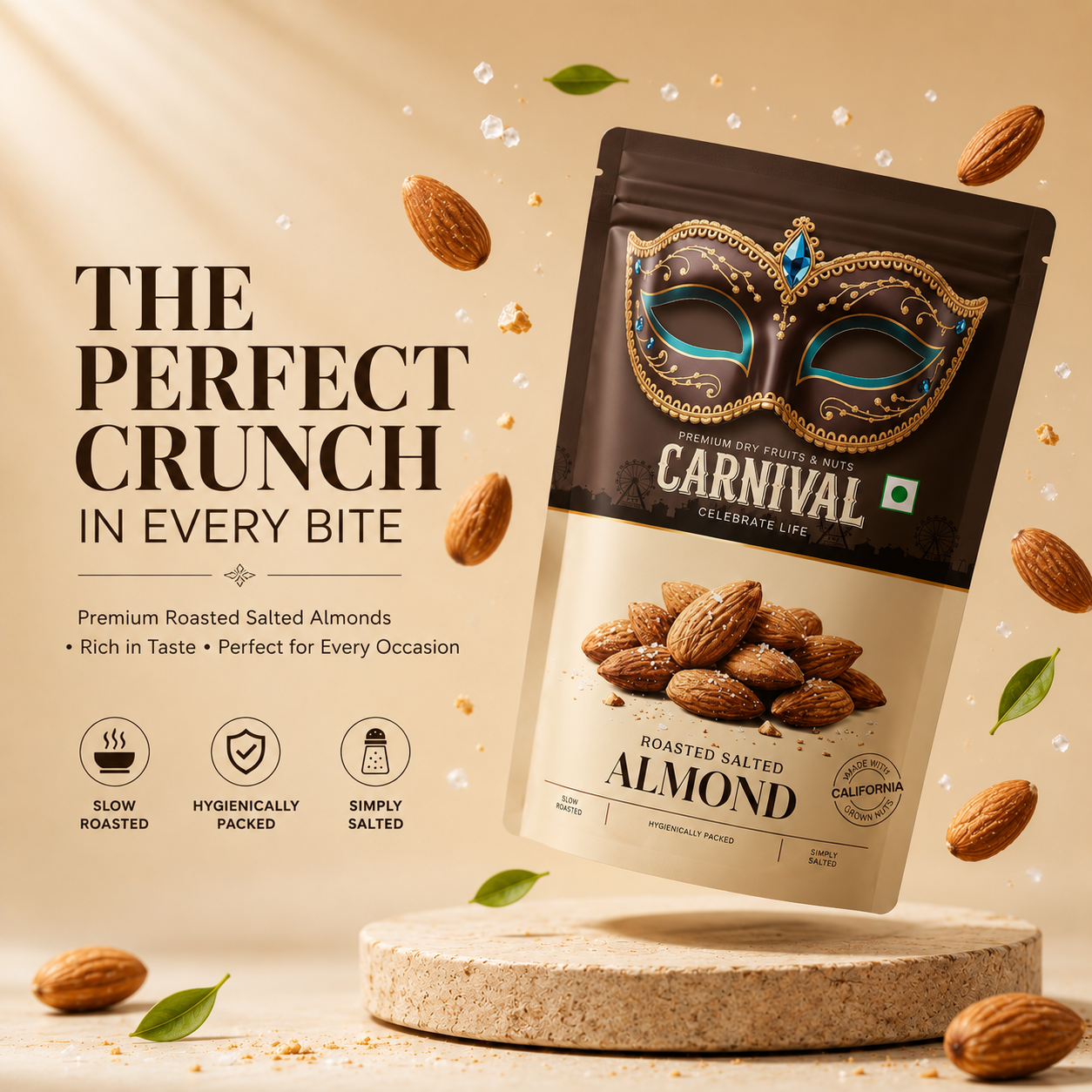 Carnival Roasted & Salted Almonds